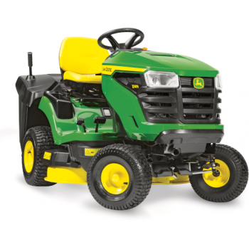 John Deere X147R Ride on lawn mower with rear collector